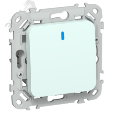 FLITE Выключатель 1-клавишный проходной с индикацией 10А ВС61-1-1-ФлХЛ холодный лед IEK
