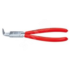 Щипцы для внутренних стопорных колец губки под углом 90° посадочный размер 19 - 60 мм диаметр наконечников 18 мм L-170 мм Cr-V хромированные обливные рукоятки