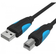 Кабель Vention USB 2.0 AM/BM  - 3м. Черный