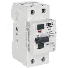 Выключатель дифференциального тока R10N 2P 63А 300мА тип B