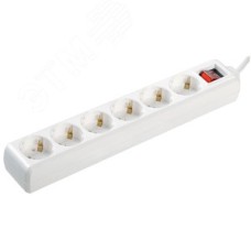 Удлинитель бытовой 6х3м с заземлением с выключателем 16А У06К