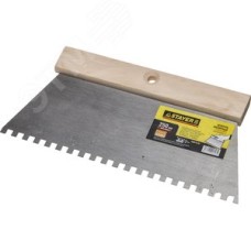 Шпатель Малярный, Зубчатый MAXFlat 250 мм