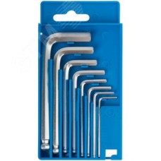 Ключи шестигранные с шаром в коробочке 8 шт (1.5-8 мм)