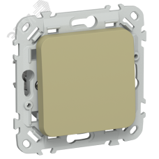 FLITE Выключатель 1-клавишный 10А ВС11-1-0-ФлО оливковый IEK