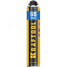 Пена монтажная мелкопористая с увелич. выходом, пистолетная, всесезонная, 850мл, SVS, GOLD 65