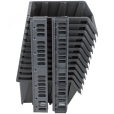 Набор Лотков для крепежа (12 шт. лотков  225х125х125 мм + 6 шт. планок), черные