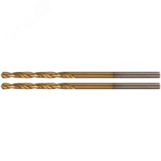 Сверла HSS по металлу, титановое покрытие, в блистере 2.0 мм (2 шт)