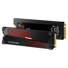 Твердотельный накопитель/ Samsung SSD 990 PRO, 4000GB, M.2(22x80mm), NVMe 2.0, PCIe 4.0 x4, V-NAND TLC, R/W 7450/6900MB/s, IOPs 1 400 000/1 550 000, DRAM buffer 4096MB, TBW 2400, DWPD 0.33, with Heatsink (12 мес.)