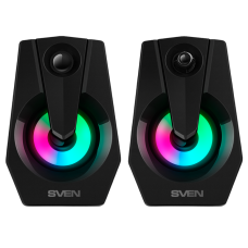 Колонки АС SVEN 370, черный (6 Вт, питание USB, подсветка)
