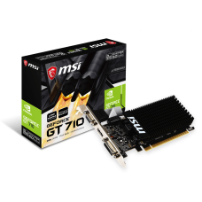 Видеокарта/ VGA MSI NVIDIA GeForce GT 710 2GB, DDR3/64-bit, PCIe 2.0, 1xD-Sub, 1xDVI-D, 1xHDMI 2.0, 1-slot