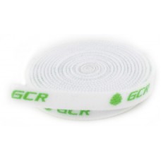 GCR PRO Лента липучка для стяжки 1м, ширина 10мм, белая