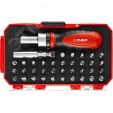 Набор Компакт-37: реверсивная отвертка с насадками 37 шт