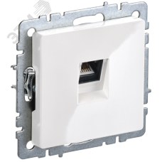 BRITE Розетка компьютерная RJ45 кат.6 РК11-БрБ белый