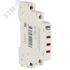 Лампа индикаторная тройная LED 230-415В AC красная
