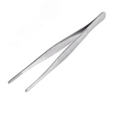 Пинцет прямой, рифленый 160 мм