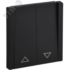 FORTE&PIANO Выключатель жалюзи 10А FP111M металл черный IEK