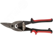 Ножницы по металлу ''Оптима'', усиленные, прорезиненные ручки, левые 250 мм