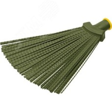 Метла пластиковая, полипропилен, коническое резьбовое соединение, плоская, веерная, 380x240 мм