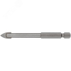 Сверло по кафелю и стеклу, шестигранный U-хвостовик под биту 8х85 мм