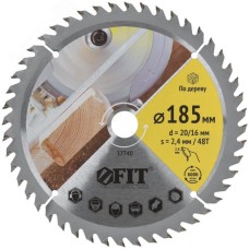 Диск пильный для циркулярных пил по дереву 185x20/16x48T