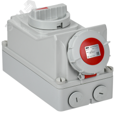 Розетка с механической блокировкой ССИ-814 16А-6ч/380В 3P+PE IP67 IEK