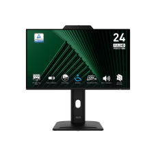 Монитор/ MSI PRO MP242PMG, 23.8"16:9, IPS, FHD, 4ms, 300cd, 120Hz, VGA, HDMI, DP, USB, SPK, CAM, HAS