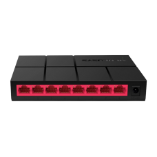 Коммутатор/ Unmanaged Gigabit switch  8 ports LAN RJ-45 10/100/1000 Mbps, plastic case