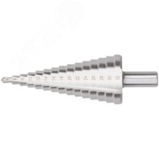 Сверло ступенчатое HSS по металлу, 15 ступеней, 4-32 мм