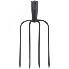 Вилы навозные 4 круглых зуба без черенка 180x300 мм