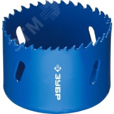 Коронка биметаллическая 64мм, быстрорежущая сталь