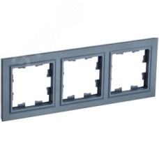 BRITE Рамка 3 поста РУ-3-БрМ маренго