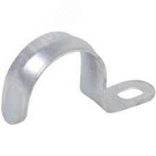 Скоба металлическая однолапковая d25-26мм (10 шт/упак)