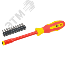 Отвертка диэлектрическая с набором бит Т2 11шт ARMA2L 5