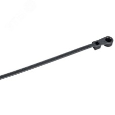 Хомут P6.6 с винтовым креплением черный 2.5х110мм 100шт/упак IEK