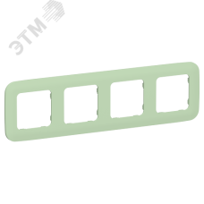 FLITE ARTISTIC Рамка 4-местная РУ-4-А-ФлФ фисташковый IEK