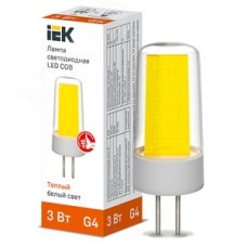 Лампа светодиодная COB капсула 3Вт 230В 3000К керамика G4