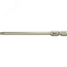 Бита 3867/4 TS TORX BO с отверстием под штифт нержавеющая сталь хвостовик 1/4 E 6.3 TX 15X89 мм