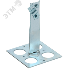 Держатель проводника круглого 6-10 мм винтовой для плоской кровли h 150 мм оцинкованная сталь HDZ