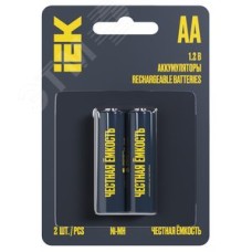Аккумулятор GREEN Ni-MH AA 2700мАч (2шт/блистер) IEK