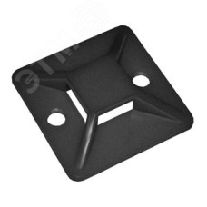 Площадка 40х40 самоклеющаяся под хомуты черные (100шт)