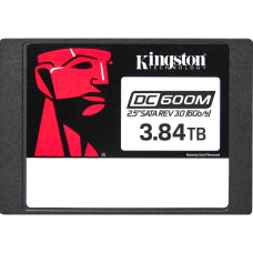 Твердотельный накопитель/ Kingston SSD DC600M, 3840GB, 2.5" 7mm, SATA3, 3D TLC, R/W 560/530MB/s, IOPs 94 000/59 000, TBW 7008, DWPD 1 (12 мес)