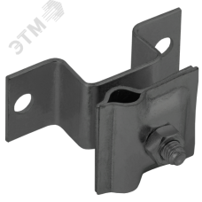 Держатель-зажим соединительный проводника круглого 6-10 мм опорный L 30-40 мм оцинкованная сталь TD