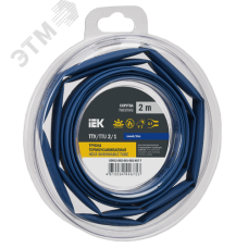 Трубка термоусадочная ТТУ нг-LS 2/1 синяя (2м/упак) IEK