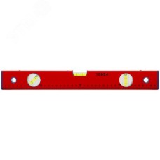 Уровень ''Стандарт'', 3 глазка, красный корпус, фрезерованная рабочая грань, шкала 400 мм