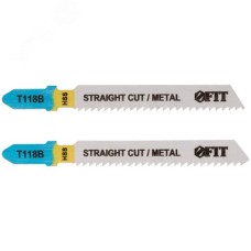 Полотна по металлу, HSS, фрезерованные, волнистые зубья, 76/51/2 мм (T118B), 2 шт.