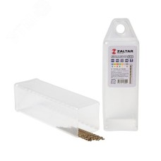 Сверло по металлу, индустриальное, DIN 338, HSS-E Co5, Тип VA, 5xD, 1,00 мм, (1 комплект-10 шт)