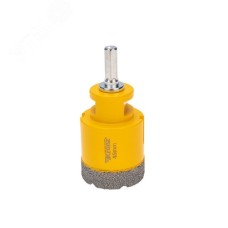 Коронка алмазная профессиональная 45мм по керамограниту и железобетону М14, вакуумное спекание, для УШМ