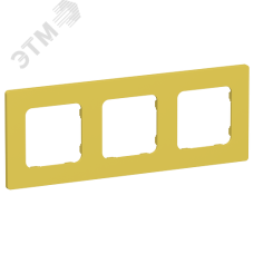 FLITE CLASSIC Рамка 3-местная РУ-3-К-ФлЖК желтый карри IEK