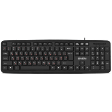 Клавиатура SVEN KB-S230 чёрная (104кл, каб. 2м)