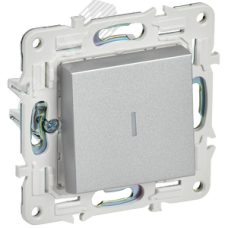 SKANDY Выключатель 1-клавишный с индикацией 10А SK-V07S серебряный IEK